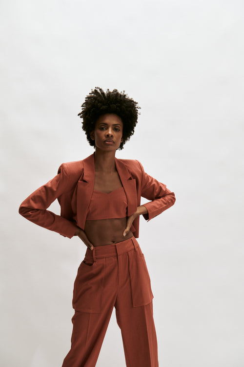 The Greenwich Bralette- Brick