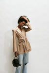 The Madison Ave Tie Front Blazer