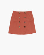 The Greenwich Mini Skirt- Brick